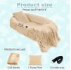 Large Size Human Dog Bed For You and Your Pet: Washable Faux Fur, Plump Pillow And Blanket.