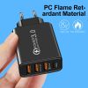 New Quick Charge A+C Charger Euro Standard 3USB+ Type-C Multi-port Mobile Phone Travel Charger Universal Adapter