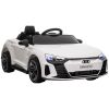 Electric Car for Kids 37-60 Months | 12V Ride-on Toy with Remote Control, Suspension, Horn Honking, Sleek White