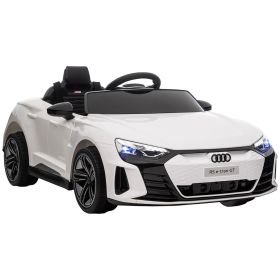 Electric Car for Kids 37-60 Months | 12V Ride-on Toy with Remote Control, Suspension, Horn Honking, Sleek White