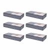 VEVOR Under Bed Storage with Clear Lids, 39.2 x 19.7 x 7.1 Inch, 90L Large Underbed Clothes Storage Containers
