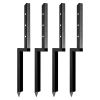 Fence Post Anchor Repair Kit, 4 Pack Inner Diameter 2 x2 Inches Heavy Duty Steel Fence Post Support Stakes, Anchor Ground Spike for Repair Tilted