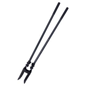 Post Hole Digger, Heavy Duty Post Hole Digger with Fiberglass Handle, Manual Hole Digger with Scale Markings and Metal Blade
