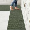 Kitchen Rugs and Mats, 2PCS Non-Slip Kitchen Mats for Floor, Machine Washable Absorbent and Stain Resistant Kitchen Runner