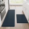 Kitchen Mats, 2PCS Kitchen Rugs, Cushioned Anti Fatigue Kitchen Mats for Floor, Non-Slip Standing Desk Mat, Waterproof Kitchen Rug Set for Floor