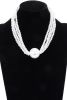 Multi Faux Pearl Chain Necklace