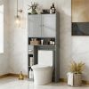 Storage cabinet, bathroom cabinet, gray