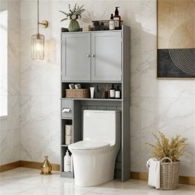 Storage cabinet, bathroom cabinet, gray