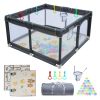 47"*47" Outdoor Fences Baby Playard Cloth Playpen Removable Enclosures for Indoor and Outdoor Use Care for Children and Pets With Playen Foldable Play