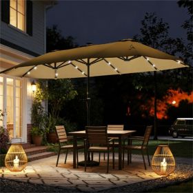 Terrace Umbrella, Garden Umbrella, Courtyard Umbrella, Khaki(No Base)
