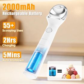 Heated Ice Cream Scoop Rechargeable Electric Ice Cream Scooper IP66 Waterproof 45S Fast Heating to 158°F 5-Min Auto Shutoff for Hard Ice Cream Gelato