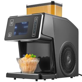 Electric Snow Cone Maker and Ice Shaver with Stainless Steel Blade, 0.2 Gal Tank, and 60S Fast Pre-Cooling. Great for Home & Small Gatherings.