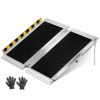 Portable Wheelchair Ramp, 2FT, Non-Slip Aluminum Folding Handicap Ramp for Wheelchair, 800 lbs Capacity, Door Threshold Ramps for Home Steps, Stairs