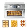 22-liter 1800-watt electric air fryer oven, equipped with 6 stainless steel heating elements, and capable of setting a temperature of 450°F.
