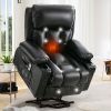 Power Electric massage lift lounge chair, suitable for the elderly, with heating and vibration functions,Fleece leather with USB