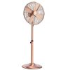 16-Inch High Velocity Pedestal Fan, 1450 CFM Industrial Standing Floor Fan with Handle, 75° Oscillating, 3-Speed Adjustable Height