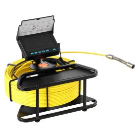 Sewer Camera, 164 ft/50m, 4.3" Drain Inspection Camera, IP68 Waterproof Snake Plumbing Camera with Lights - 6 Adjustable LEDs