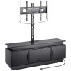 VEVOR 60" TV Stand with Mount for up to 75 in TVs, Entertainment Center with Power Outlet & LED Lights