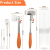 Stainless steel meat tenderizer, ideal for tenderizing meat; perfect for outdoor camping, barbecuing