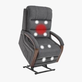 Power Lift Recliner Chair for Elderly, Recliner chair with Massage & Heat, Electric Leather Lift Recliner Chair for Living Room with Side Pocket