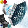 Luxury Filtered Shower Head High Pressure Rain Showerhead with Filter for Chlorine Rust Sediments Water Filter Shower Head with Vitamin C E A SPA Effe