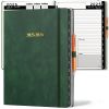 2025 2026 HARDCOVER Leather Planner Weekly Monthly 8.5x11 Inches Academic Planner Business Personal or Student Pen Holder Thick Paper July 2025 June 2