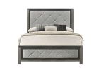 Jehoram Gray Linen & Gray Finish Eastern King Bed