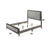 Jehoram Gray Linen & Gray Finish Eastern King Bed