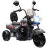 Qaba Electric Motorcycle for Kids, 3 Wheel 6V Battery Powered Chopper Motorbike, Ride on Motorcycle with Headlights, Music