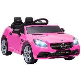Aosom Mercedes SLC 300 Licensed Kids Electric Car with Remote Control, 12V Battery Powered Kids Ride on Car with Music, Lights