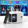 PORTABLE 5G WIFI MINI BLUETOOTH VIDEO PROJECTOR. HAS 4K SUPPORT, 300 ANSI HD 1080P.