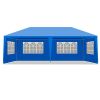 10'x20' Outdoor Party Tent with 6 Removable Sidewalls, Waterproof Canopy Patio Wedding Gazebo, Blue