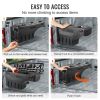 Truck Bed Storage Box, Lockable Lid, Waterproof ABS Wheel Well Tool Box 6.6 Gal/20 L