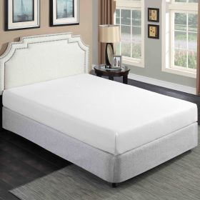 8 in. Gel Memory Foam Mattress with Breathable Aloe Vera Cover for Full Size Bed; White