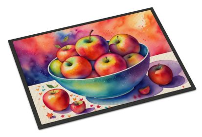 NEW Colorful Apples Doormat Front Door Mat Indoor Outdoor Rugs for Entryway, Non Slip Washable Low Pile, 18H X 27W