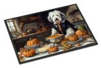 NEW Old English Sheepdog Fall Kitchen Pumpkins Doormat Front Door Mat Indoor Outdoor Rugs for Entryway, Non Slip Washable Low Pile, 18H X 27W