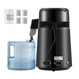 Water Distiller, 4L 1.05 Gallon Pure Water Purifier Filter For Home Countertop, 750W Distilled Water Maker