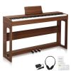 [Do Not Sell on Amazon] GDP-104 88 Keys Full Weighted Keyboards Digital Piano with Furniture Stand, Power Adapter, Triple Pedals, Headphone