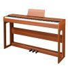 [Do Not Sell on Amazon]Glarry GDP-104 88 Keys Full Weighted Keyboards Digital Piano with Furniture Stand, Power Adapter, Triple Pedals, Headphone