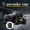 4DRC Y3 RC Cars Remote Control Car, Off Road Monster Truck,Metal Shell 4WD Dual Motors LED Headlight Rock Crawler,2.4Ghz All Terrain Hobby Truck