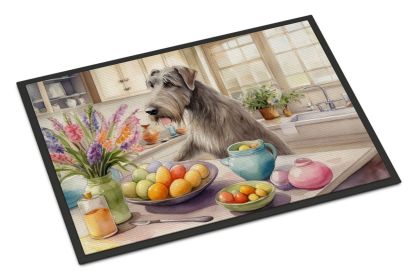 NEW Decorating Easter Irish Wolfhound Doormat Front Door Mat Indoor Outdoor Rugs for Entryway, Non Slip Washable Low Pile, 18H X 27W
