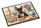 NEW Decorating Easter Manchester Terrier Doormat Front Door Mat Indoor Outdoor Rugs for Entryway, Non Slip Washable Low Pile, 18H X 27W