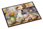 NEW Decorating Easter American Bulldog Doormat Front Door Mat Indoor Outdoor Rugs for Entryway, Non Slip Washable Low Pile, 18H X 27W