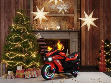 Kids 12V Powered Electric Ride on Motorcycle with Light Wheel & Bluetooth Music. Great for kids 3-6 years of age.