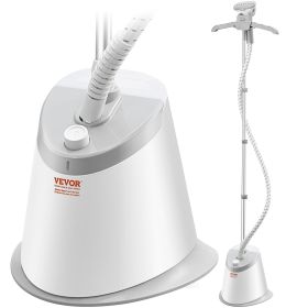 VEVOR Standing Steamer with Foldable Garment Hanger, 0.5Gallon Water Tank for 90 Minutes Continuous Steaming