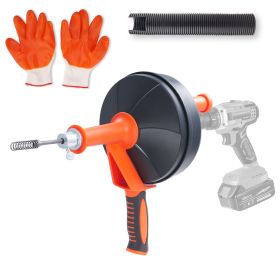 Drain Auger 25Ft, Plumbing Snake with Drill Attachment