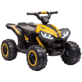 12V Kids ATV Quad Car with Forward & Backward Function, Four Wheeler for Kids with Wear-Resistant Wheels, Music