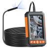 Endoscope Camera with Light, Dual Lens Industrial Borescope, 4.3" Screen 1080P Inspection Camera, 8 + 1 Lights, 4X Zoom