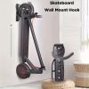 Wall-Mounted Storage Hook for Bikes and Scooters, Movable Garage Rack with 50 lbs Capacity
