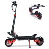 Fast 48V, 18Ah, 1600W Electric Scooter for Adult: 30miles Range with a Max Speed of 28mph & 10'' Off-road Tires: Foldable